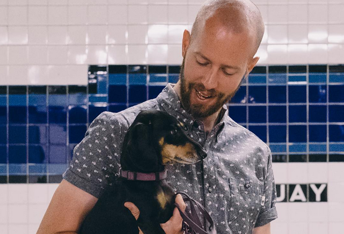 THE WOW Mitch Boyer and his Dachshund Vivian