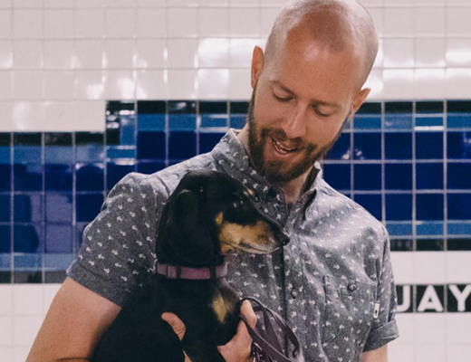 THE WOW Mitch Boyer and his Dachshund Vivian